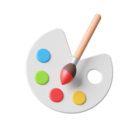 Painting Palette  3D Icon