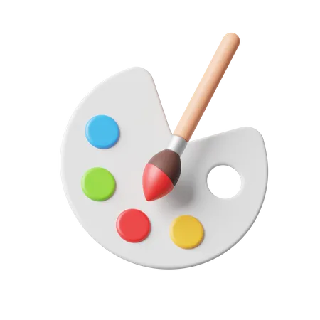 Painting Palette  3D Icon