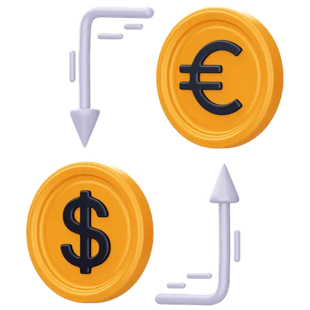 Paire de devises  3D Icon