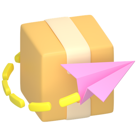 Paket gesendet  3D Icon