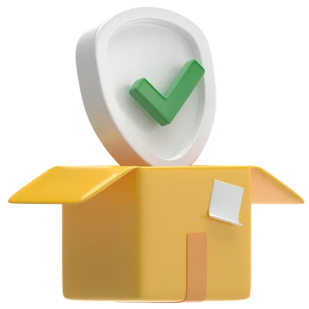 Paketversicherung  3D Icon