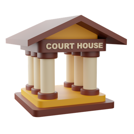 Palais de justice  3D Icon