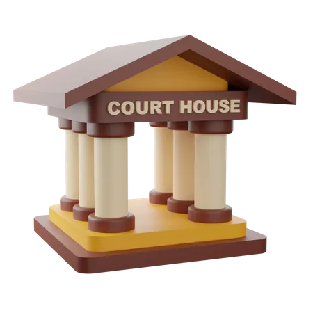 Palais de justice  3D Icon