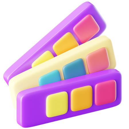 Paleta de color  3D Icon