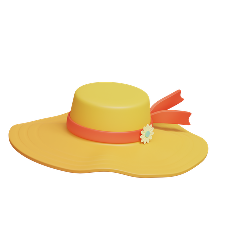 Sombrero pamela  3D Icon