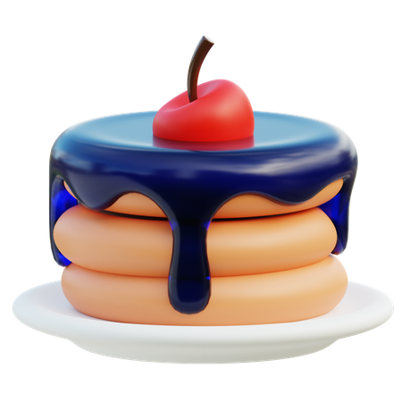 パンケーキ  3D Icon