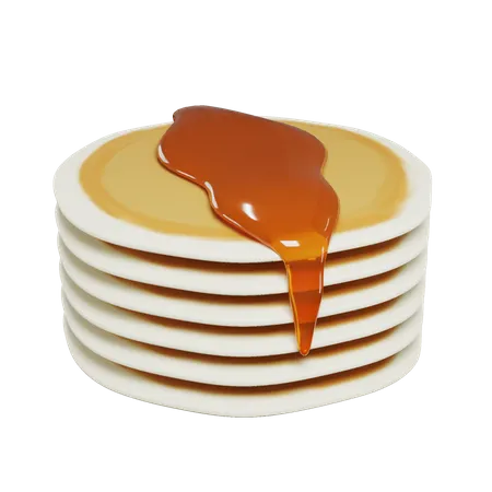 Pancake  3D Icon