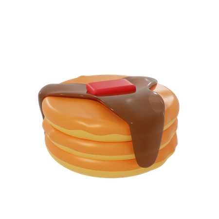 Pancake  3D Icon