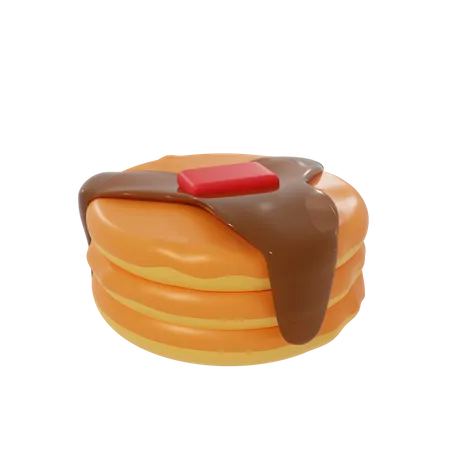 Pancake  3D Icon