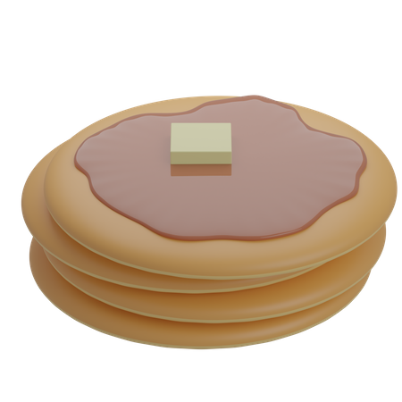 Pancake  3D Icon