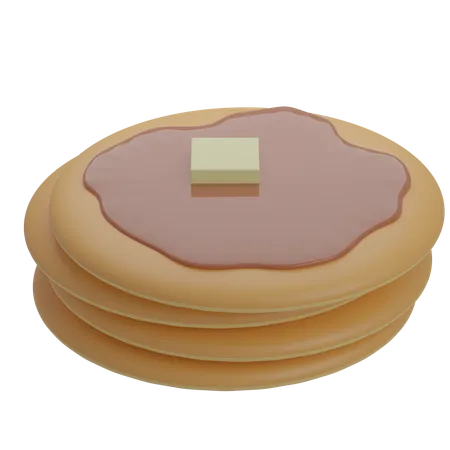 Pancake  3D Icon