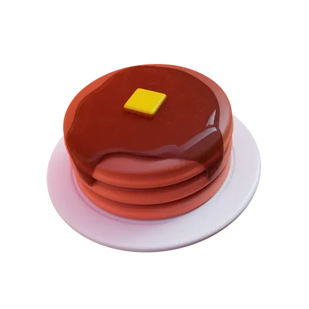 Pancake  3D Icon