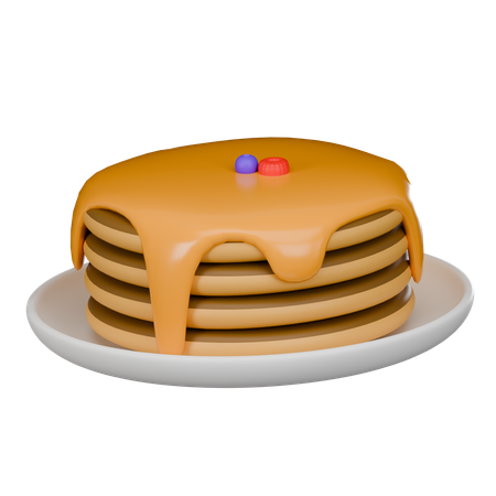 Pancake  3D Icon