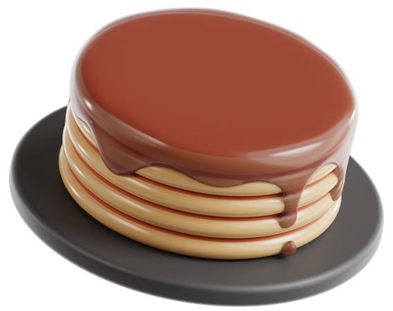 Pancake  3D Icon