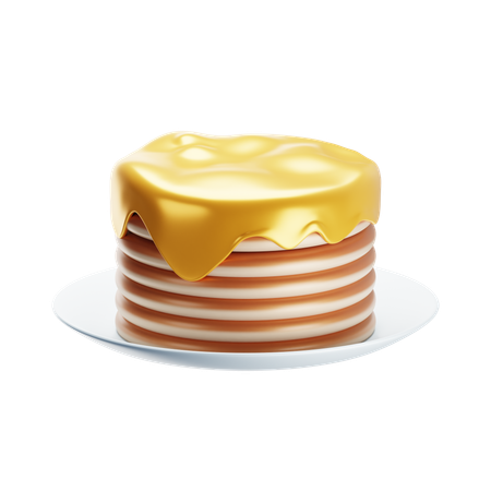 Pancake  3D Icon