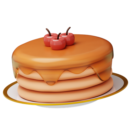 Pancake  3D Icon