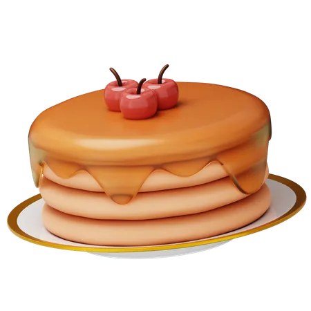 Pancake  3D Icon