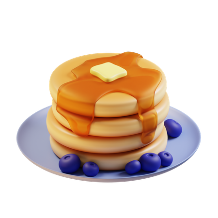 Pancake  3D Icon