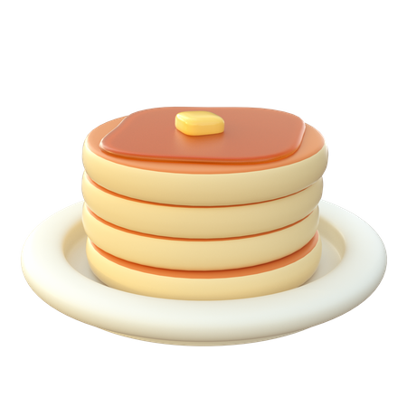 Pancake  3D Icon