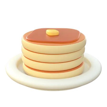 Pancake  3D Icon