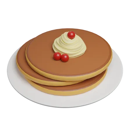 Pancake  3D Icon