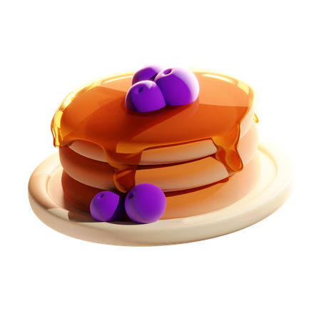 Pancake  3D Icon