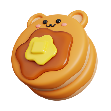 Pancake  3D Icon