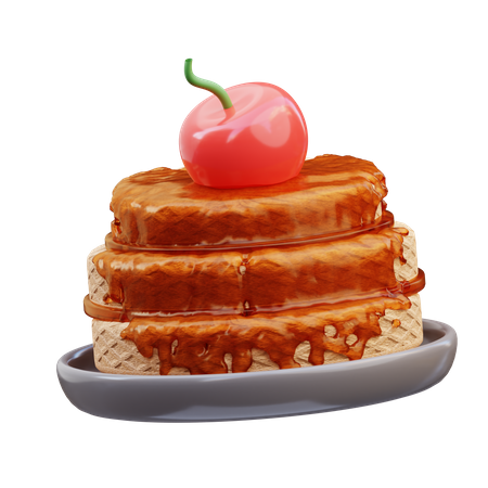 Pancake  3D Icon