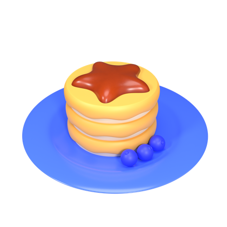 Pancake  3D Icon