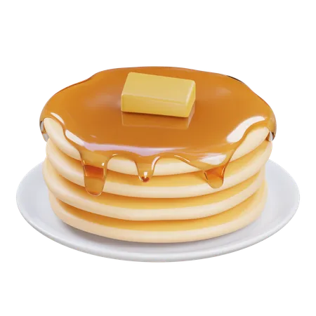 Pancake  3D Icon