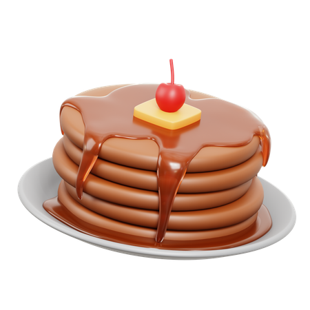 Pancake  3D Icon