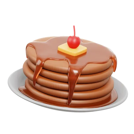 Pancake  3D Icon