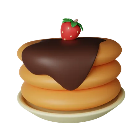 Pancake  3D Icon