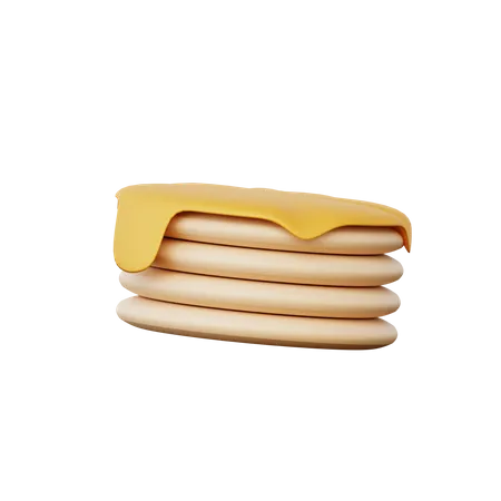 Pancake  3D Illustration