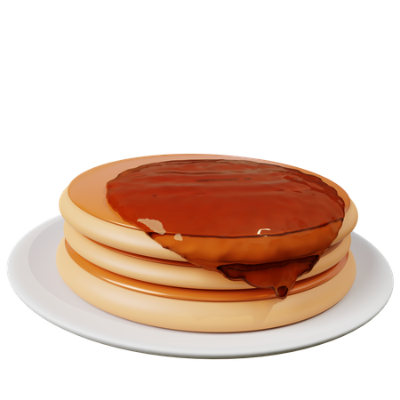 Pancake  3D Icon