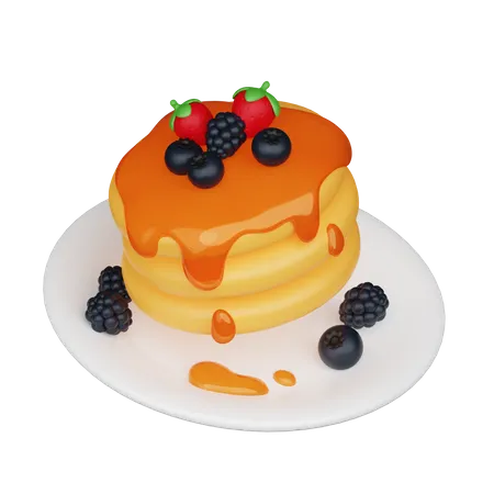 Pancake  3D Icon