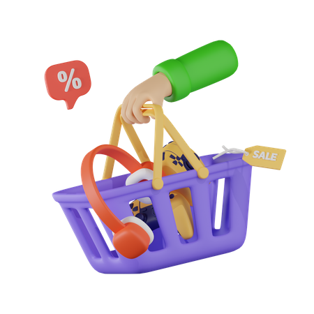 Panier  3D Illustration