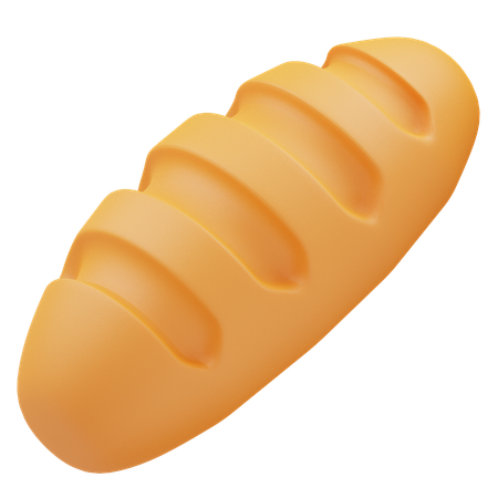 Pão  3D Icon