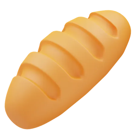 Pão  3D Icon