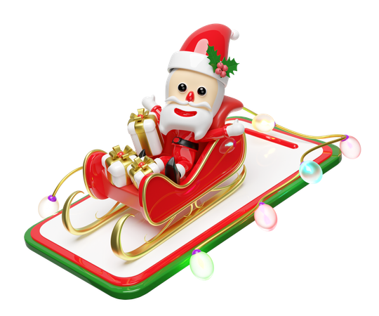 Papai Noel  3D Illustration