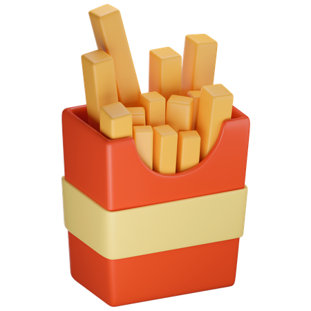 Papas fritas  3D Icon