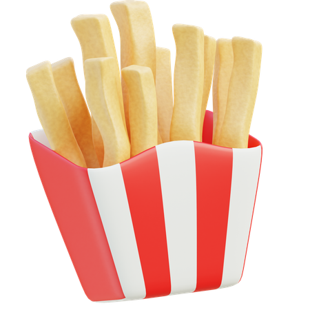 Papas fritas  3D Icon