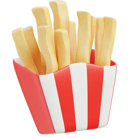 Papas fritas  3D Icon