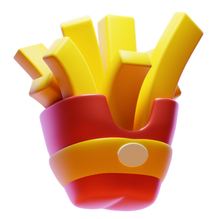 Papas fritas  3D Icon