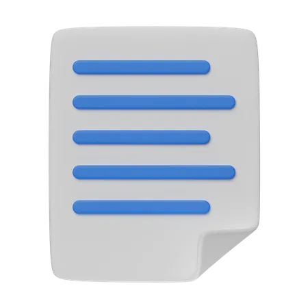 Paper  3D Icon