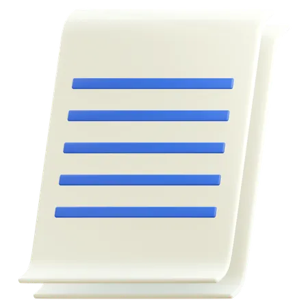 Paper  3D Icon