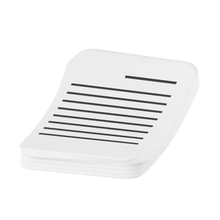 Paper  3D Icon