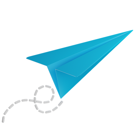 Paper Airplane  3D Icon