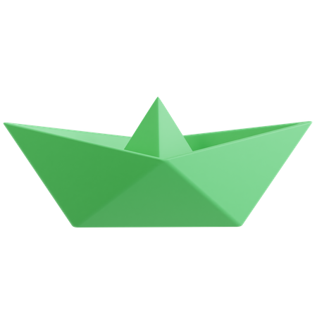 Paper Boat  3D Icon