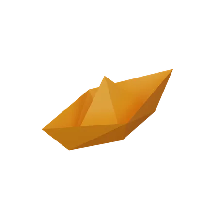 Paper Boat  3D Icon